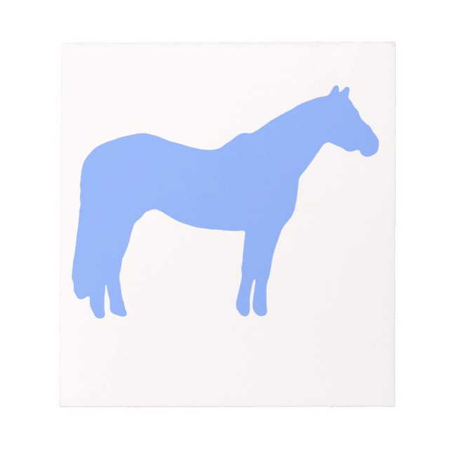 Horse Trainer Business Blue Simple and Modern Anteckningsblock (Framsida)
