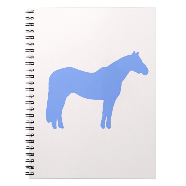 Horse Trainer Business Blue Simple and Modern Anteckningsbok (Framsidan)