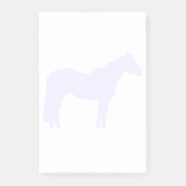 Horse Trainer Business Blue Simple and Modern Post-it Block (Framsida)