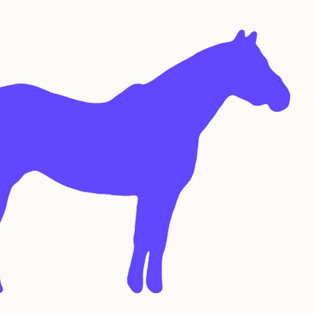 Horse Trainer Business Blue Simple and Modern Visitkort (Horse Simple Colorful
)