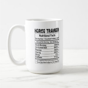 Horse Trainer Nutritional Facts 11oz Mugg