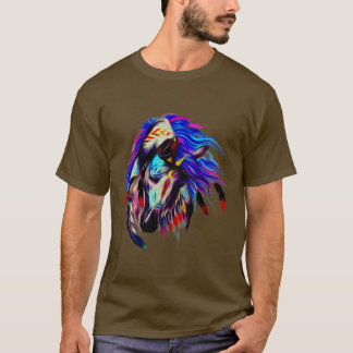 Horse Tribal Abstrakt Art Native American Fo T Shirt