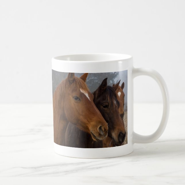 Horse Triplets Coffee Mugg (Höger)