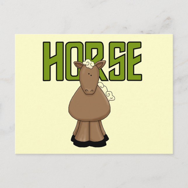 Horse Tshirts och Gifts Vykort (Framsida)