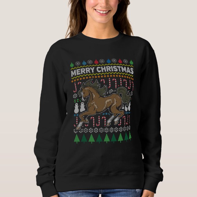 Horse Ugly jul Sweater Wildlife Series Tröja (Framsida)