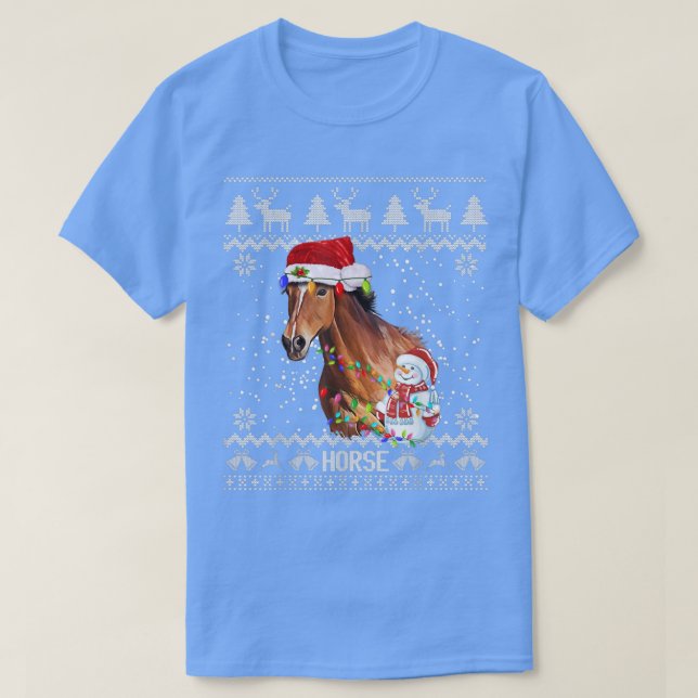 Horse Ugly jul Sweaters T Shirt (Design framsida)