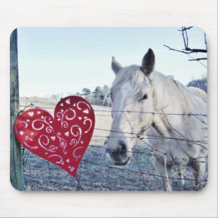 HORSE Valentine Hjärtat Musmatta