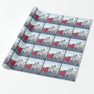HORSE Valentine Hjärtat Presentpapper