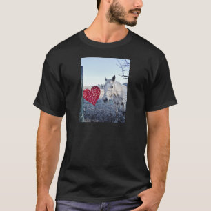 HORSE Valentine Hjärtat Tee