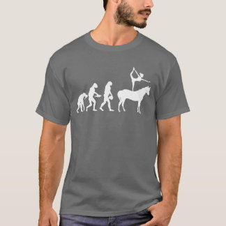 Horse Vaulting Evolution Equestrian Horseback frie T Shirt
