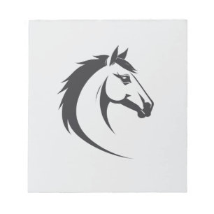 Horse Vector Art Animal Modern Urban City Graphic Anteckningsblock