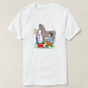 Horse Vet Theme Equine Veterinarian Tee Shirt