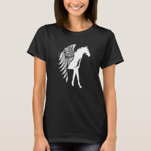 Horse Vingar Bird Horseshoe Dressage Gallop Saddle T Shirt