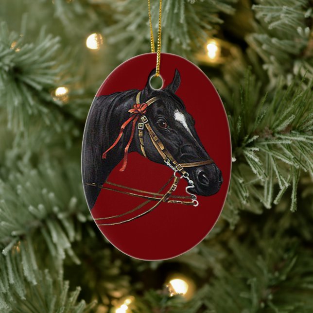 Horse Vintage Art Ornament (Träd)