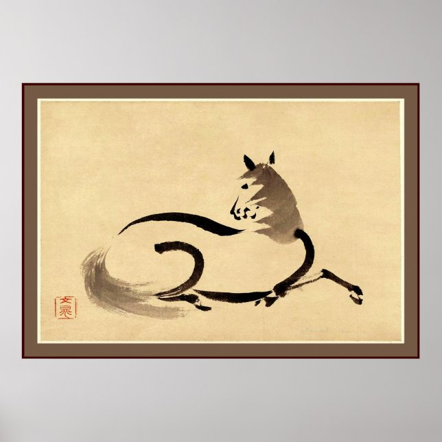 Horse ~ Vintage Japanska Poster (Framsidan)