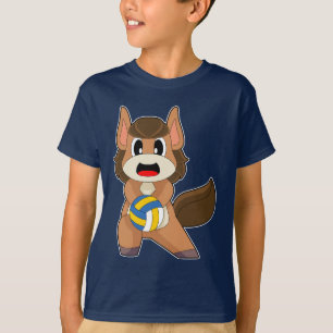 Horse Volleyball-spelare Volleyball T Shirt