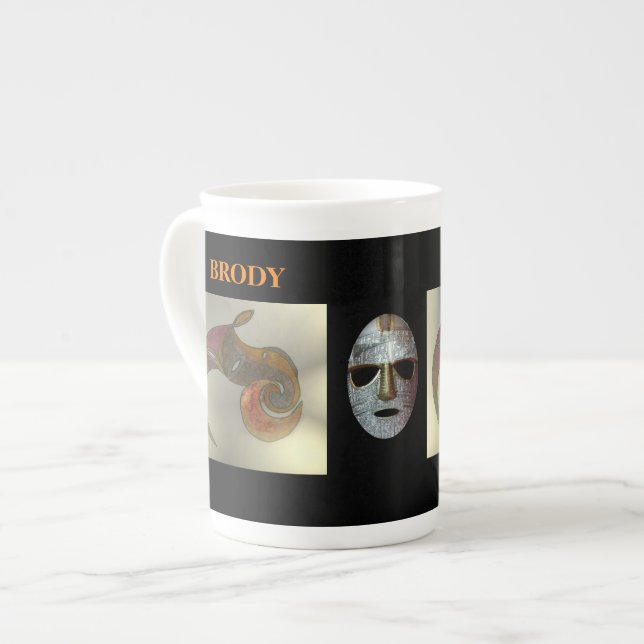 Horse & Warrior Benporslin Mugg (Framsida vänster)