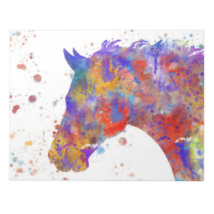Horse Watercolor Anteckningsblock