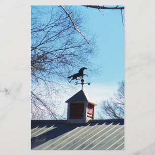 Horse Weather Vane Blå himmel Brevpapper