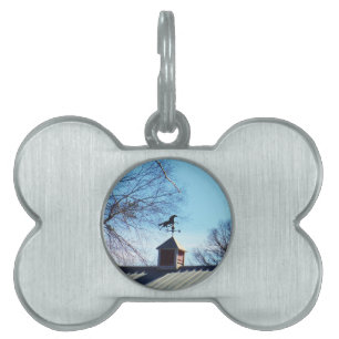 Horse Weather Vane Blå himmel ID-bricka Husdjur