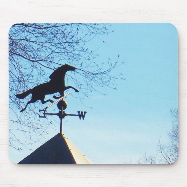 Horse Weather Vane Blå himmel Musmatta (Framsidan)
