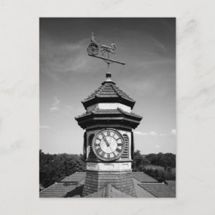 Horse Weather Vane och Clock Torn Vykort