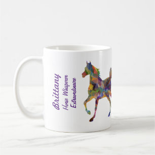 Horse Whisperer I Kärlek Horses Namn Leftie Kaffemugg