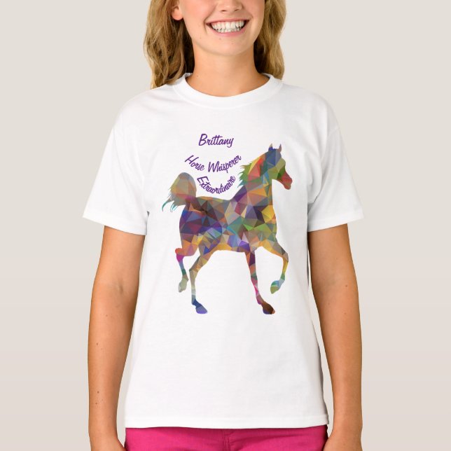 Horse Whisperer I Kärlek Horses Personalize Namn T Shirt (Framsida)