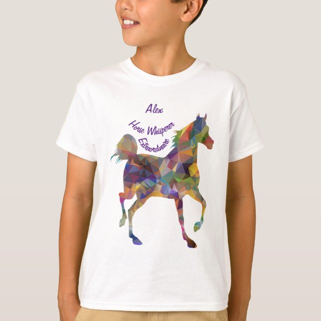 Horse Whisperer I Kärlek Horses Personalize Namn T Shirt (Framsida)