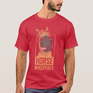 Horse Whisperer Riding Rider Älskare Equestrian-fl T Shirt