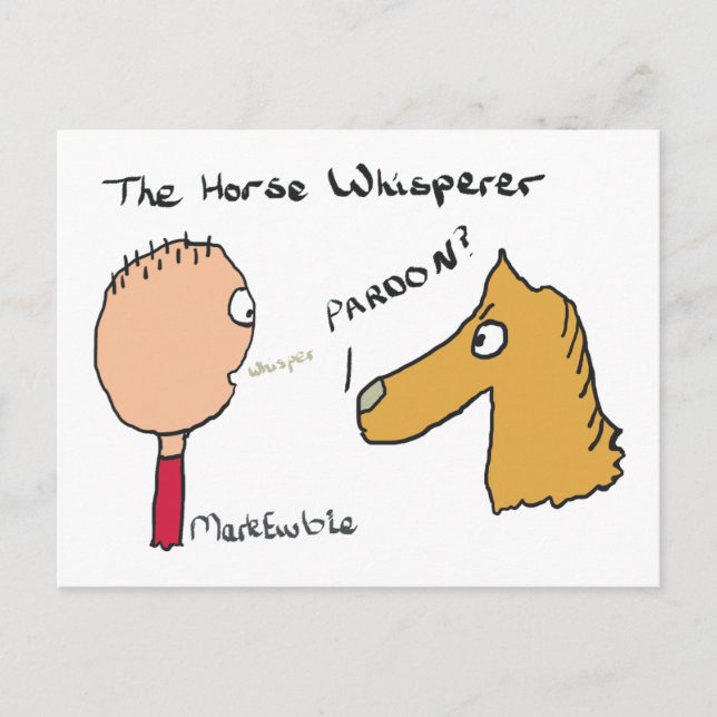 Horse Whispering Vykort (Framsida)
