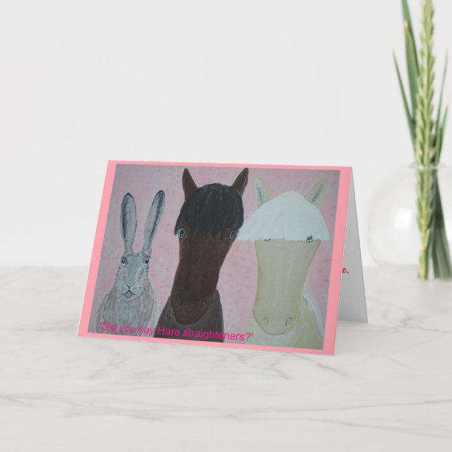Horse Whispers. Hare räktare.. Kort (Framsida)