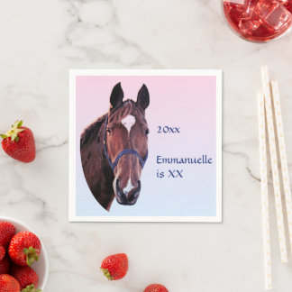 Horse White Star Pappersservett