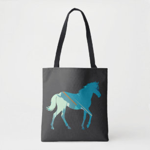 Horse Wildlife Nature Illustration Silhouette Art Tygkasse