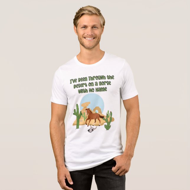 Horse With No Name Men's Bella+Canvas T Shirt (Framsida Full)