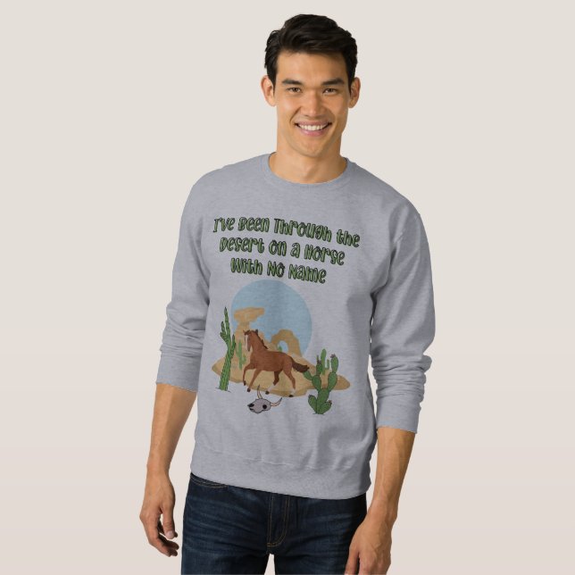 Horse With No Name Men's Sweatshirt (Hel framsida)