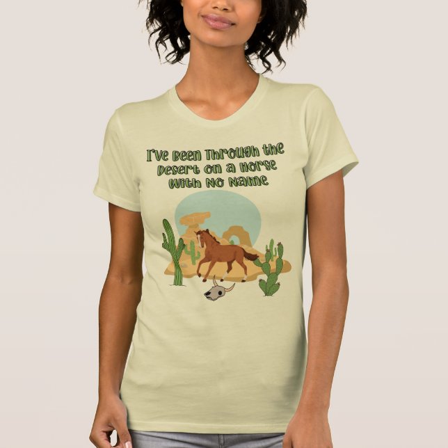 Horse With No Name Women's Bella+Canvas Slim Fit T Shirt (Framsida)
