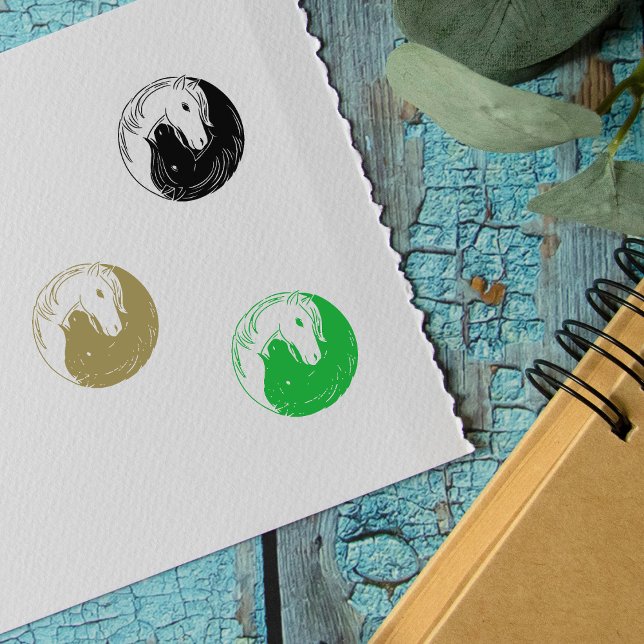 Horse Yin Yang Sign Stämpel (Skapare uppladdad)