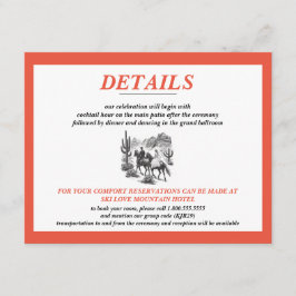 Horseback Canyon Couple Bröllop Tilläggskort