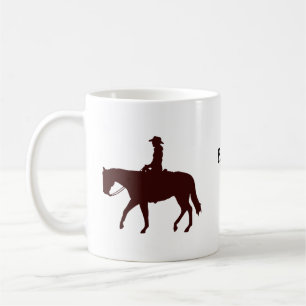 Horseback Cowgirl Personlig Kaffemugg