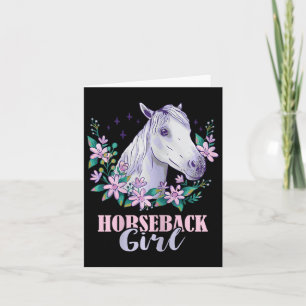 Horseback Girl Horse Lover Equest Kort
