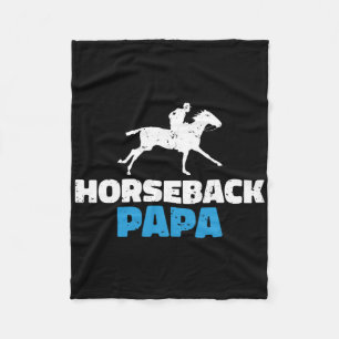 Horseback Pappa Horse Riding Fleecefilt