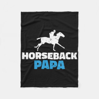 Horseback Pappa Horse Riding Fleecefilt