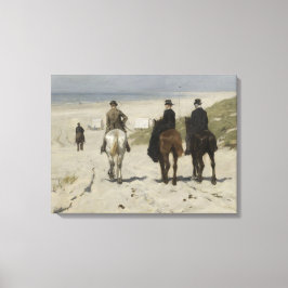 Horseback Ride längs Beach - Fine Art Canvas