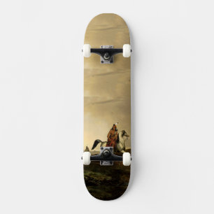Horseback Rider Old School Skateboard Bräda 18 Cm
