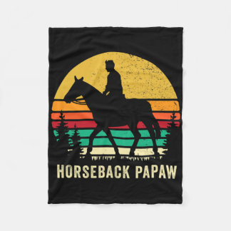 Horseback Rider Papaw Horse Riding Horse Back Gran Fleecefilt
