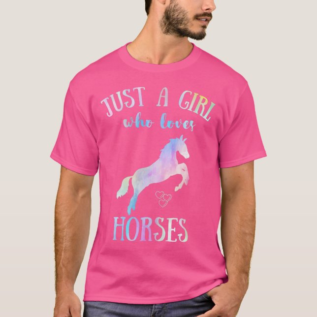 Horseback Riding Horse Lover T Shirt (Framsida)