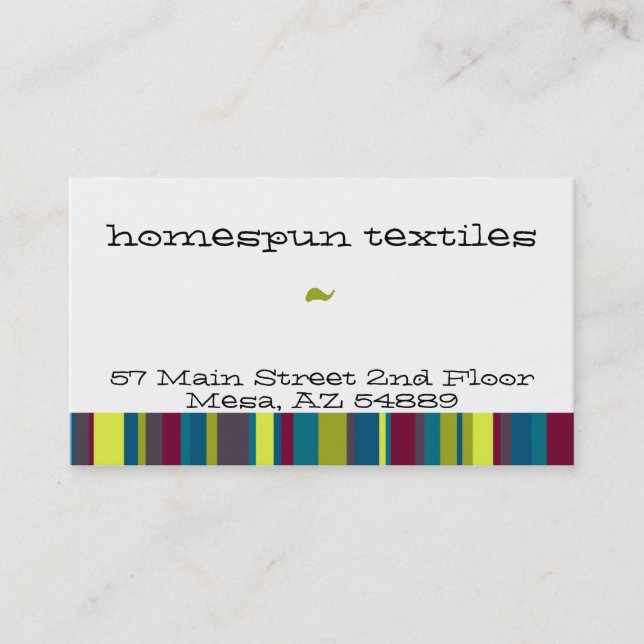 Horseblanket Colorbook Visitkort (Framsida)