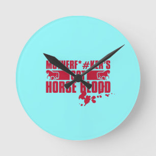 Horseblood Rund Klocka