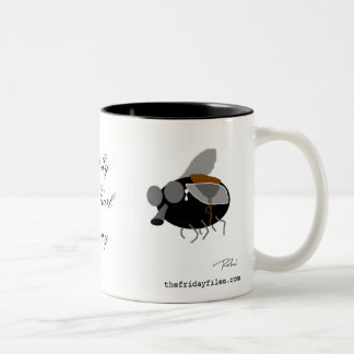 Horsefly med det pärlemorfärg örhänget Två-Tonad mugg